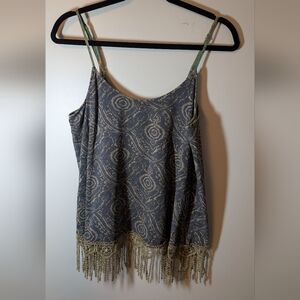 Gimmicks By BKE asymmetrical Fringe Top